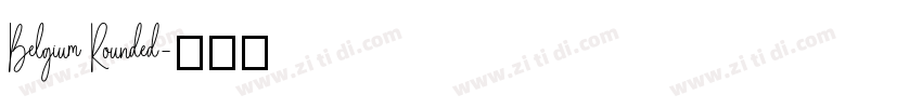 Belgium Rounded字体转换